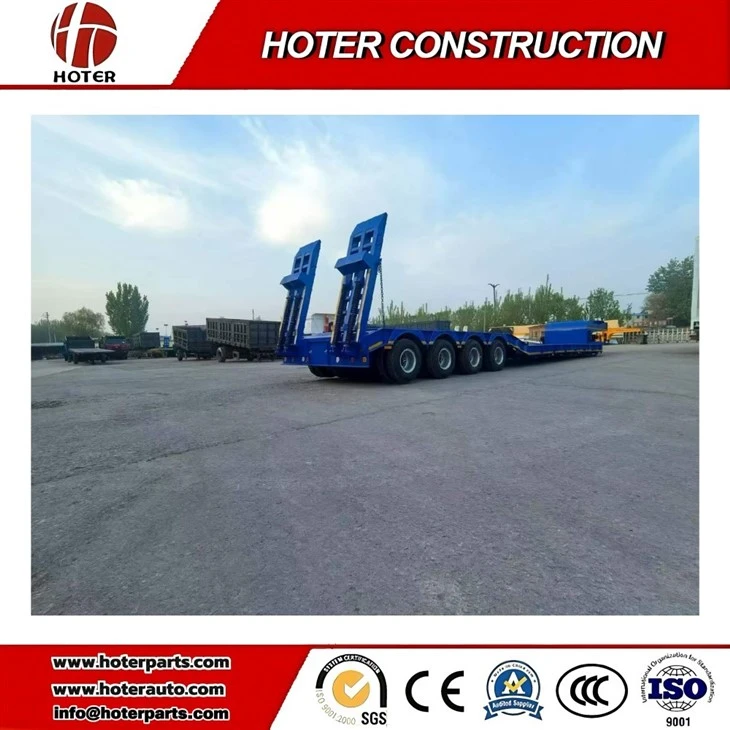 lowbed trailer rear view